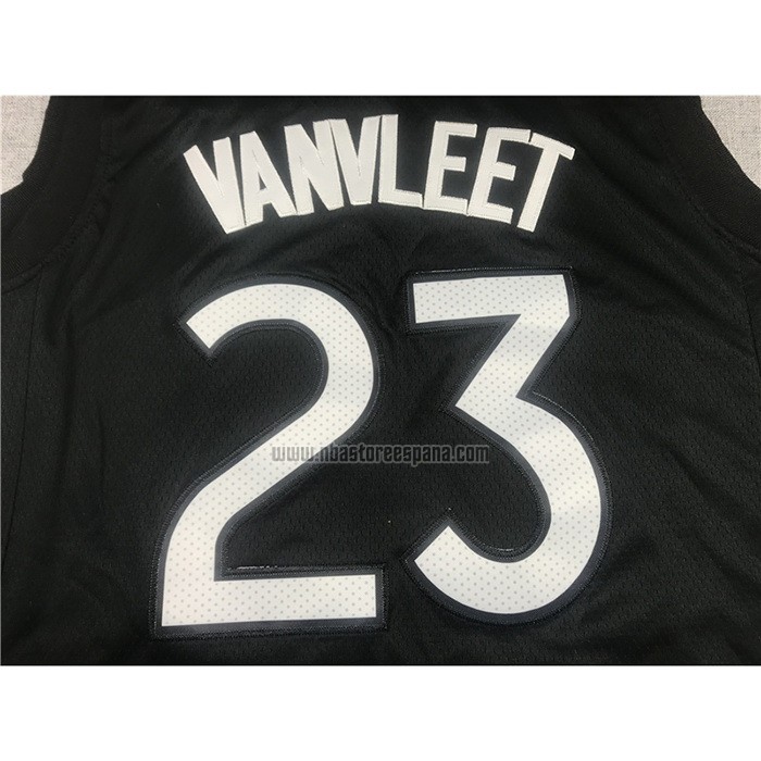 Camiseta Toronto Raptors Fred VanVleet NO 23 Earned 2020-21 Negro Violeta